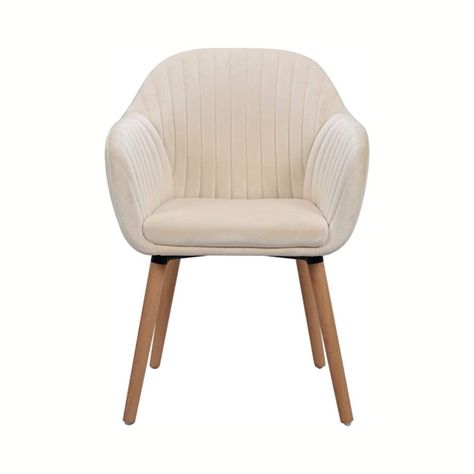 Silla Poltrona Sitial Terciopelo Murano - Beige-2