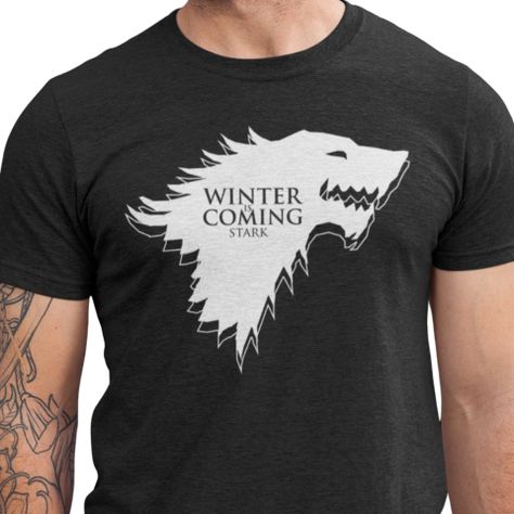 Polera Game Of Thrones / Juego De Tronos: Emblema Stark-0