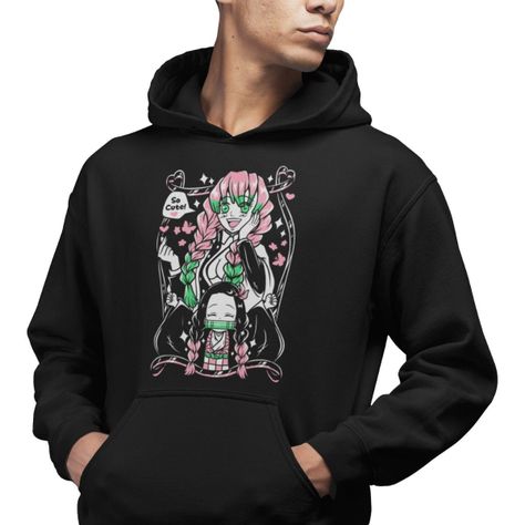 Polerón Animé Kimetsu No Yaiba Demon Slayer Mitsuri & Nezuko-1