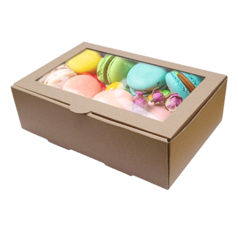 Pack 5 Caja M Carton Mcorr Ventana 21,2x14,7x6,8cm-0