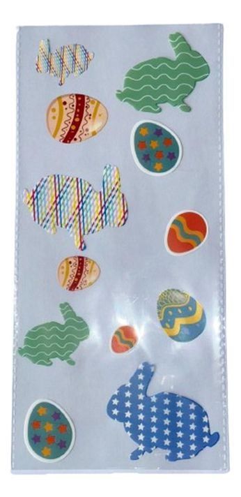 Bolsa Pascua Diseño D 12un Polipropileno 27x13cm-0