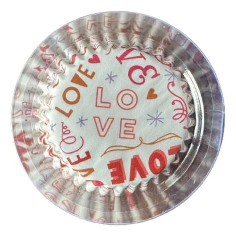 Capsulas Mini Cupcake Diseño C Love 100 Un-0