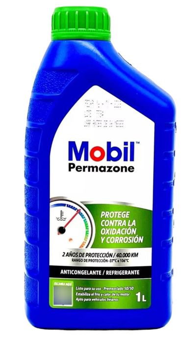 Anticongelante coolant Mobil Permazone 50/50 1lt color verde-0