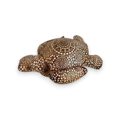 TORTUGA DECORATIVA DISEÑO MADERA TALLADA-0