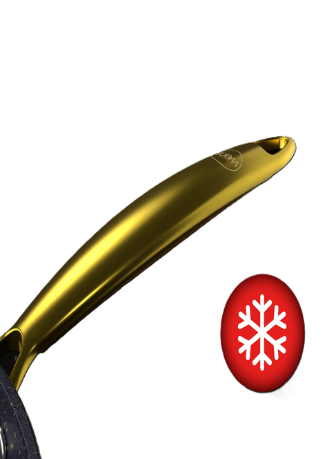 Wok Antiadherente con Tapa 28 cm Aluminio Forjado Golden Series Wens-4