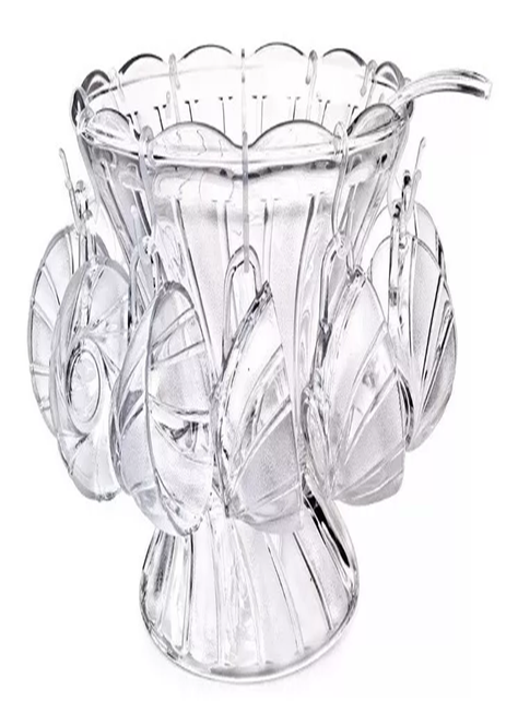 Set Ponchera Liviera 27 Piezas Vidrio Transparente-1