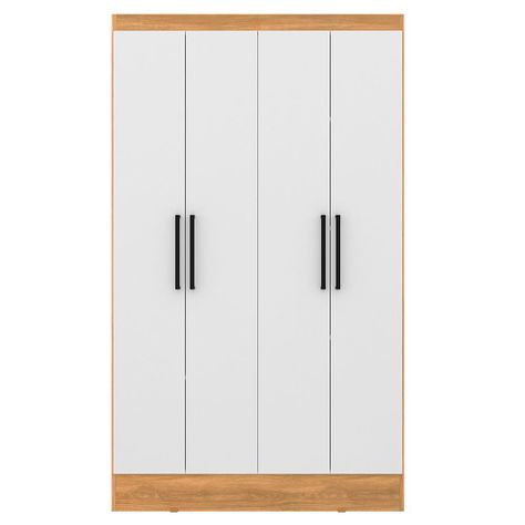 Clóset Ámbar 4 Puertas Blanco - Canela-0