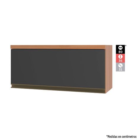 Mueble de Cocina Macadamia 4 Módulos Canela-Grafito-2