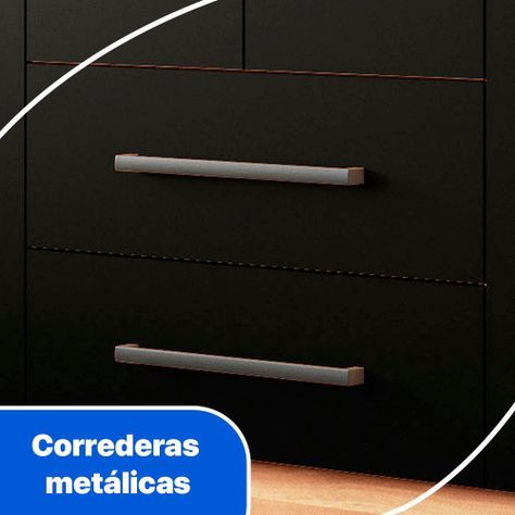 Clóset 6 Puertas 2 Cajones Ámbar Negro-Canela-5