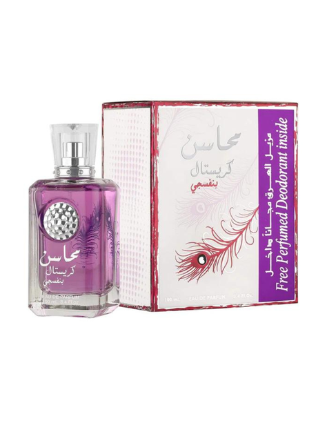 PERFUME  LATTAFA MAHASIN CRYSTAL VIOLET EDP 100ML-1