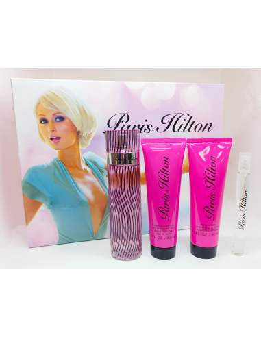 PERFUME  PARIS HILTON ESTUCHE EDP 100ML+10ML+LOCION 90ML+GEL 90ML-0
