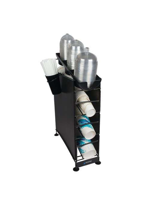 ORGANIZADOR VASOS 3 NIVELES SOBREMESA CON PANELES Y PORTA TAPAS-0