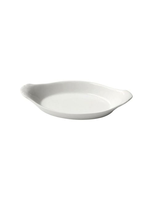 Set De 2 Plato Oval Con Orejas Porcelana 26 Cm-0