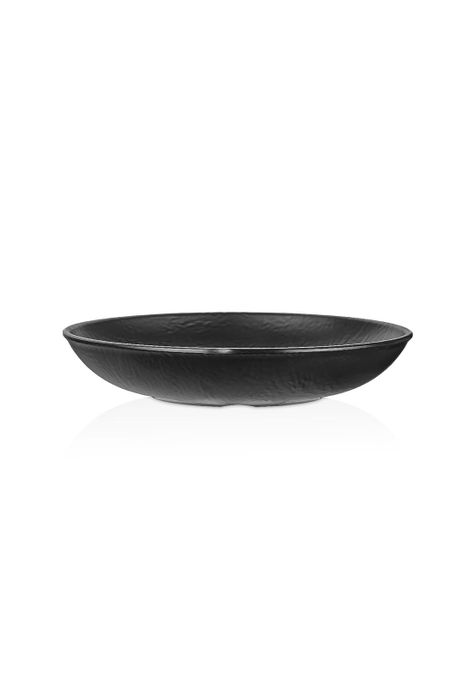 PLATO HONDO MELAMINA NEGRA 23 CM LINEA TILDA-2