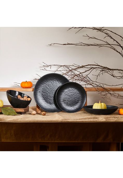 PLATO HONDO MELAMINA NEGRA 23 CM LINEA TILDA-3