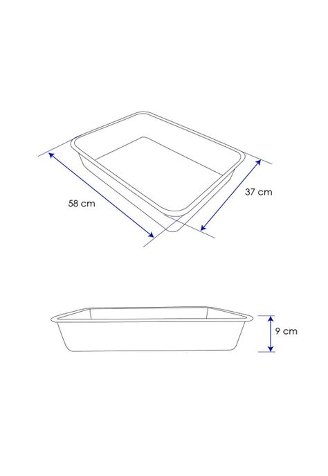 AZAFATE ACERO INOX MED. 58 x 37 x 9 CM-5