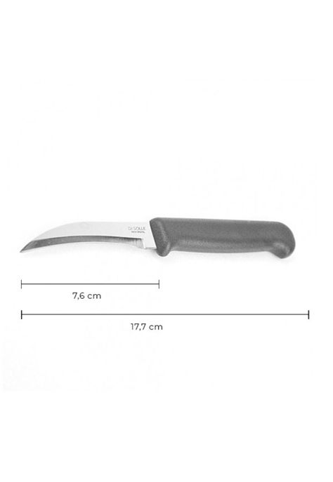CUCHILLO TORNEADOR NEGRO HOJA DE 7,6 CMS.-2
