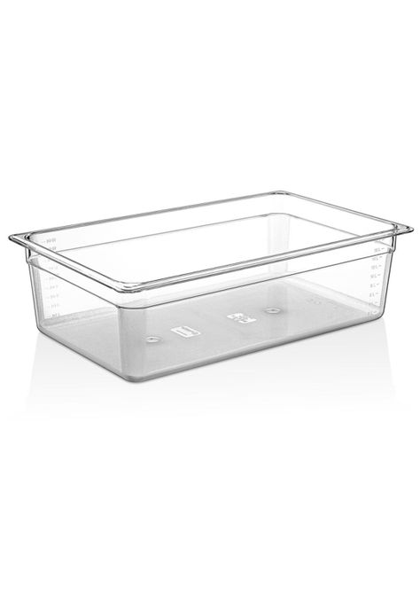 CONTENEDOR POLICARBONATO TRANSPARENTE GN 1/1x15 cms-0