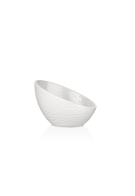BOWL MELAMINA BORDE CASCADA BLANCO 13.5 X 12.5 CM LINEA TILDA-0