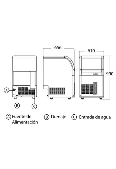 Maquina De Hielo Zbf60-4