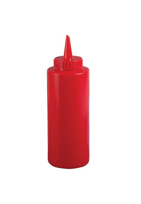 Botella 8 Oz. P/Dispensar Salsa Manual Roja-0