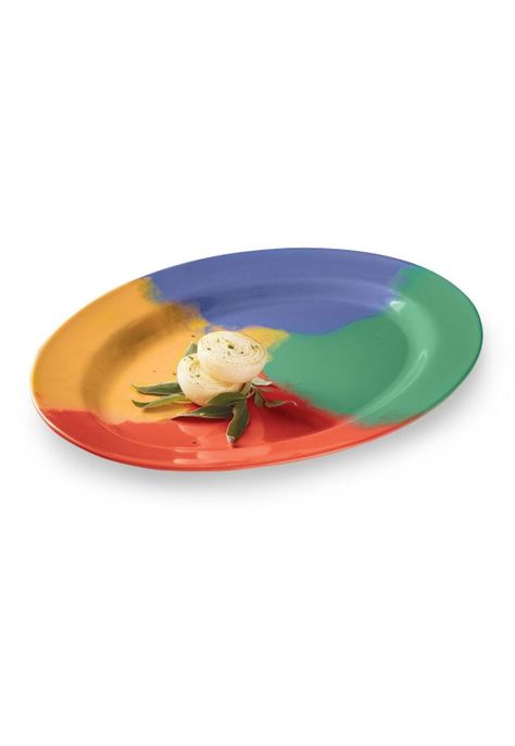 PLATO OVALADO MELAMINA CELEBRATION 25 x 18 cm-1
