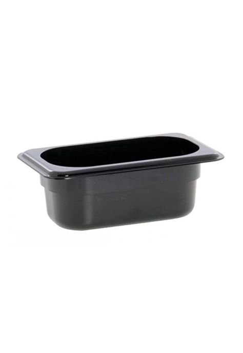 CONTENEDOR POLICARBONATO NEGRO GN 1/4x10 cms-1