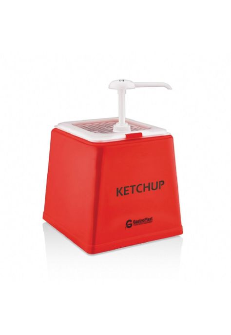 DISPENSADOR DE KETCHUP SET ROJO-0