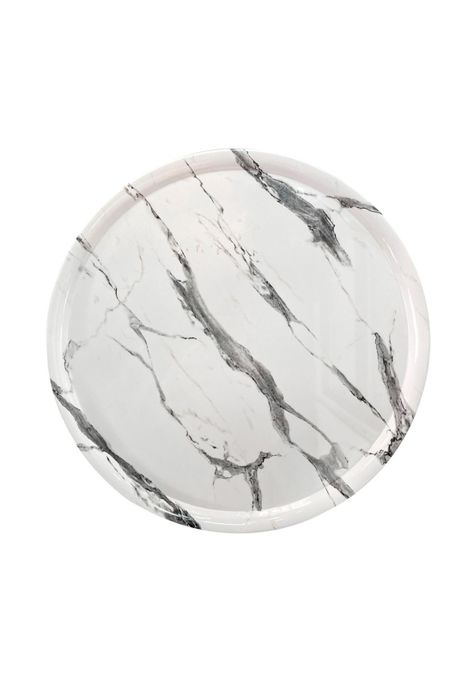 TABLA REDONDA MELAMINA 35 CM MARMOL BLANCO-1