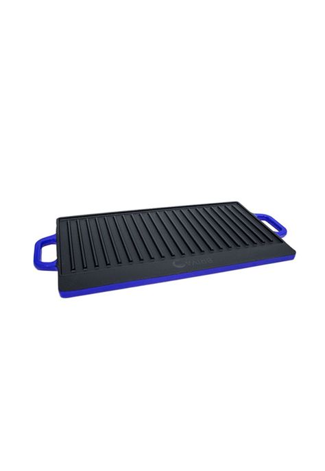 PLANCHA REVERSIBLE HIERRO AZUL 50x23.5x1.6 cm-1