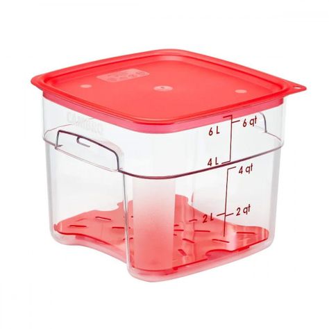 DRENAJE ROJO RECIPIENTE GRADUADO POLICARBONATO 6 Y 8 LTS-0
