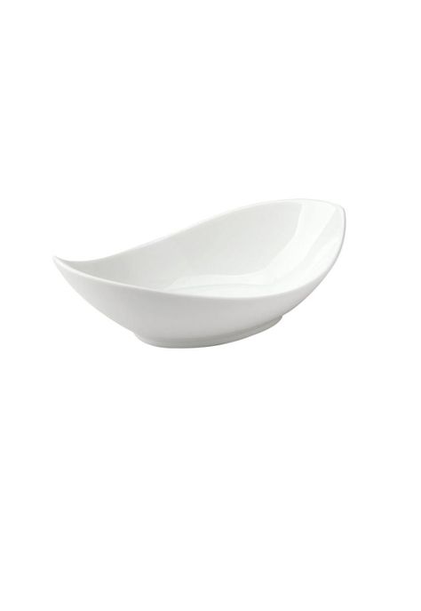 Set 2 Bowl Oval Twist Porcelana 23 Cm-0