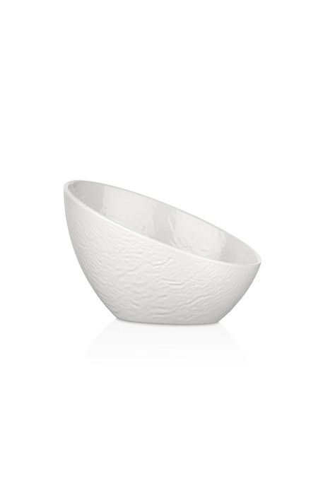 BOWL MELAMINA BORDE CASCADA BLANCO 16 X 16.5 CM LINEA TILDA-0