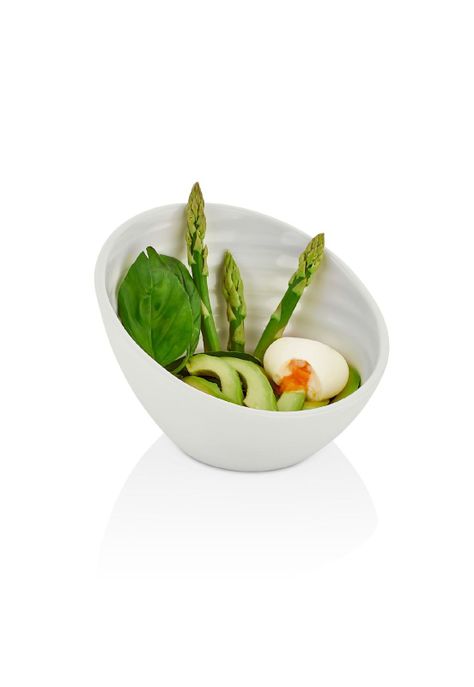 BOWL MELAMINA BORDE CASCADA BLANCO 16 X 16.5 CM LINEA TILDA-1