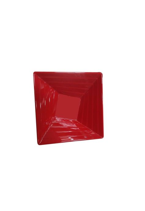Set De 4 Bowl Cuadrado Melamina 15 Cm. Rojo-2
