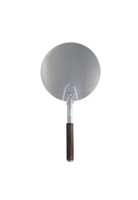 PALA PIZZA REDONDA 30 CM. ACERO INOX CON MANGO 23 CM-0