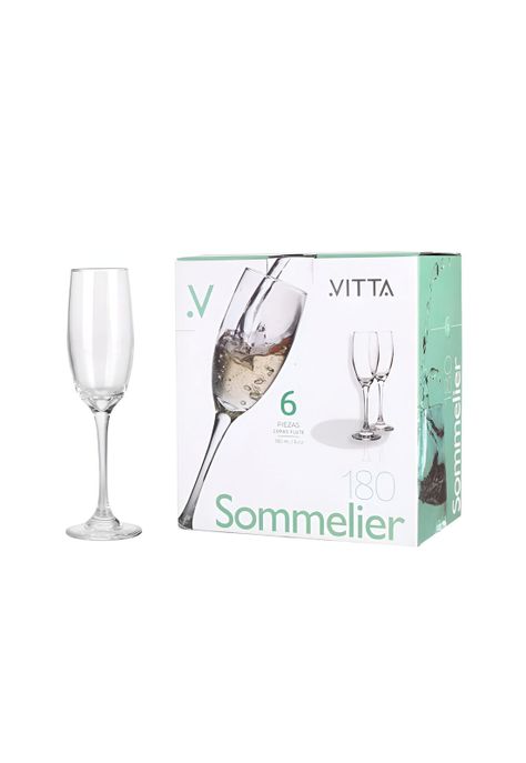 Set de Copas Champagne 180 Ml. Línea Sommelier-4