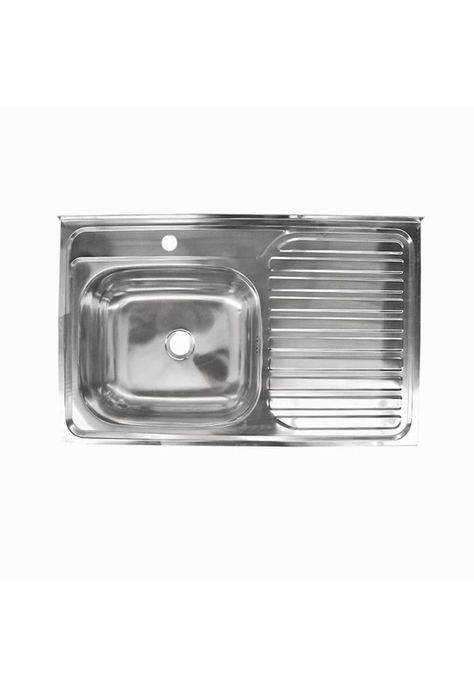 Lavaplato Single Mural Con Secador Derecho 80X50X15Cm-0