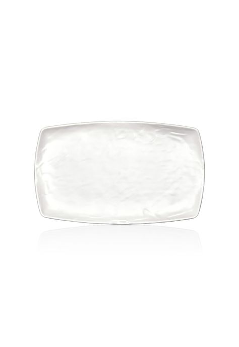 PLATO MELAMINA RECTANGULAR BLANCO 20 X 33 CM LINEA CARRE-0
