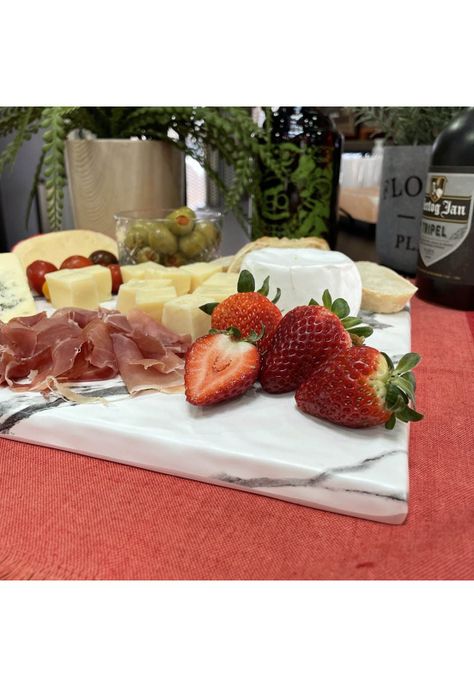 TABLA APERITIVO MELAMINA RECTANGULAR 26X32X1CM MARMOL BLANCO-2