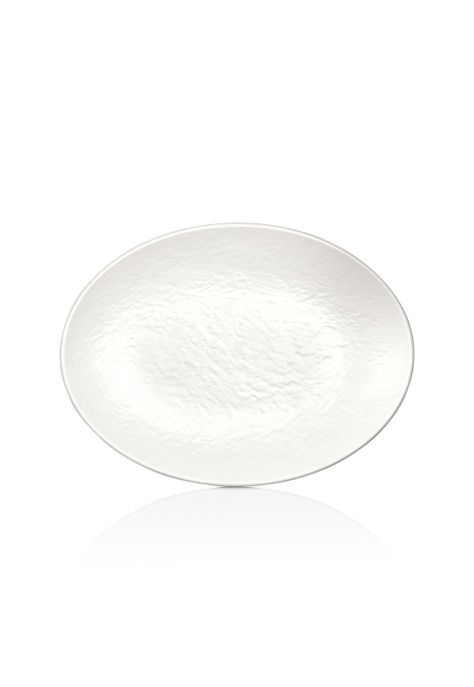 PLATO MELAMINA OVALADO BLANCO 30 X 22.3 CM LINEA TILDA-0
