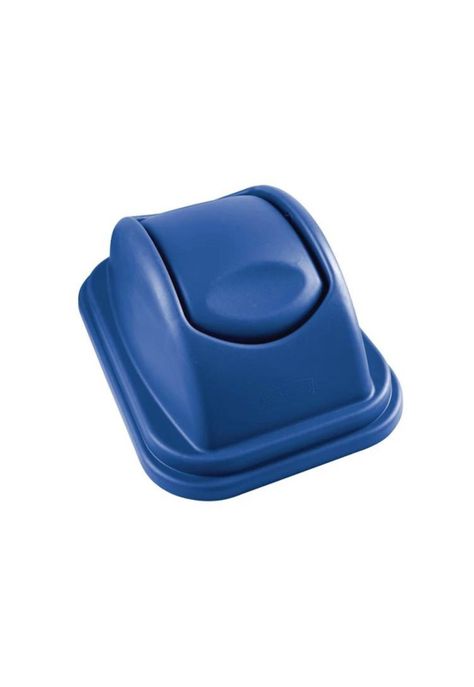 Tapa Basurero Reciclaje 39 Lts. Azul New-0