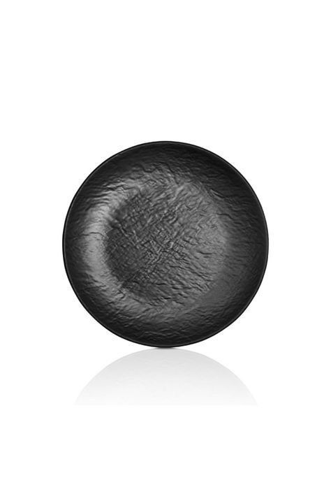 PLATO MELAMINA NEGRA 26 CM LINEA TILDA-0
