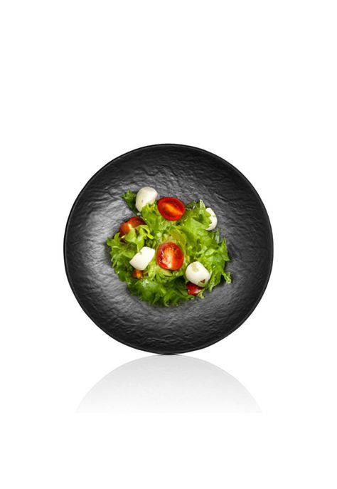 PLATO MELAMINA NEGRA 26 CM LINEA TILDA-1