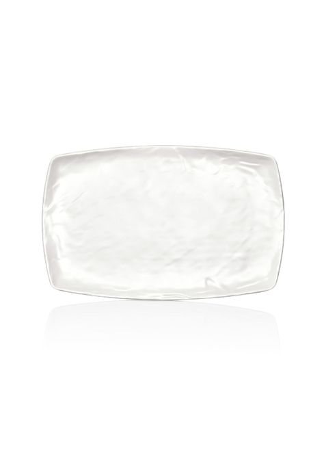 PLATO MELAMINA RECTANGULAR BLANCO 23.5 X 37 CM LINEA CARRE-0