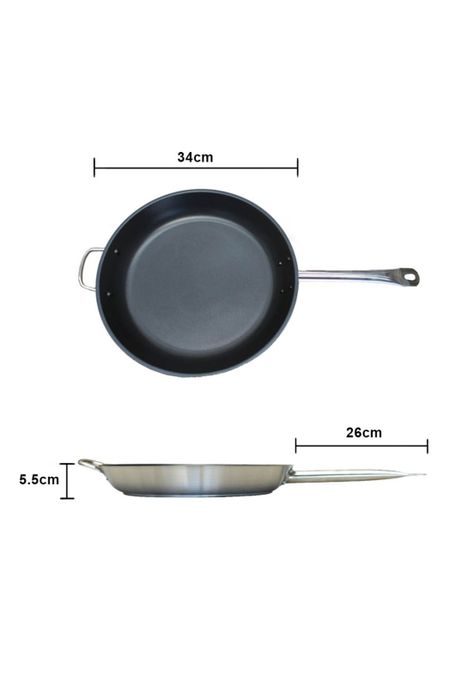 SARTEN CON ANTIADHERENTE ACERO INOX 34 CM-5