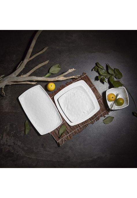 PLATO MELAMINA CUADRADO BLANCO 21.5 X 21.5 CM LINEA CARRE-2