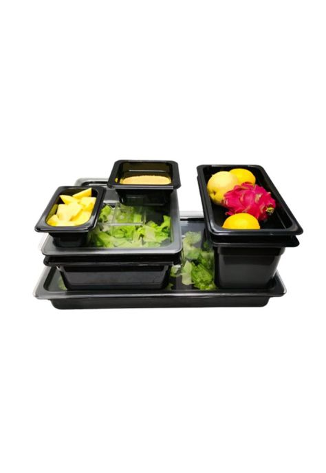 CONTENEDOR POLICARBONATO NEGRO GN 1/1x10 cm-2