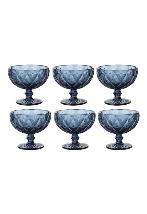 Set 6 Copas Helado Azul 300ml Imahe-1