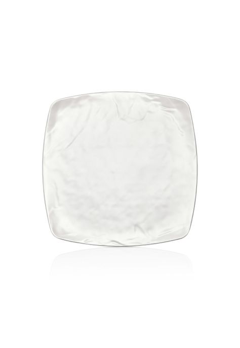 PLATO MELAMINA CUADRADO BLANCO 27 X 27 CM LINEA CARRE-0